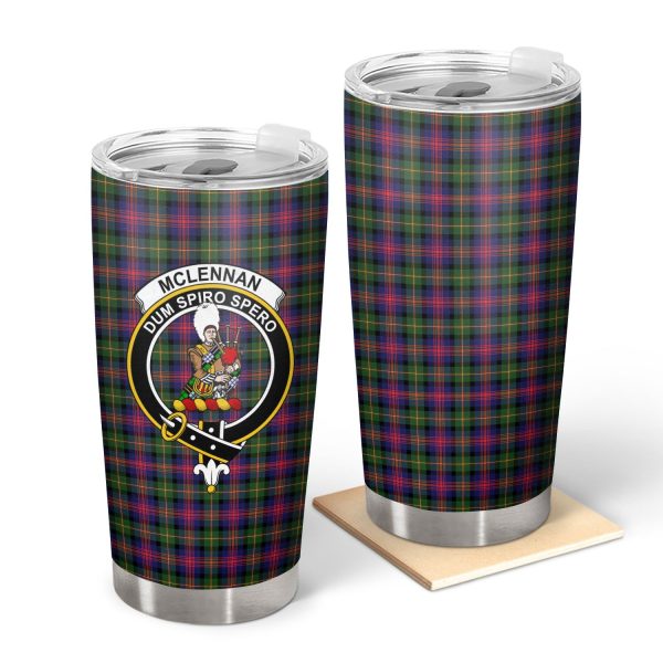 McLellan Modern Tartan Crest Tumbler Hot on Sale