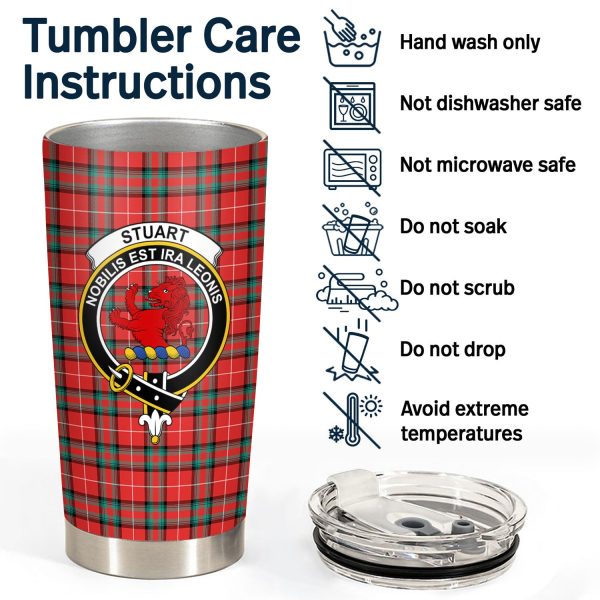 Stuart of Bute Tartan Crest Tumbler Online - Image 4