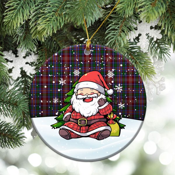 Ritchie Tartan Christmas Ceramic Ornament - Scottish Santa Style Supply - Image 2