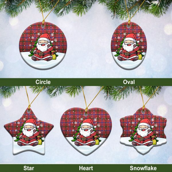McRae Ancient Tartan Christmas Ceramic Ornament - Scottish Santa Style Cheap