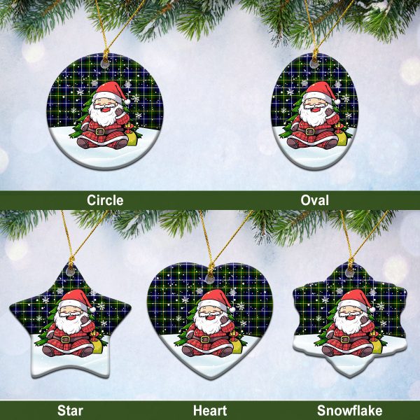 McNeil of Barra Modern Tartan Christmas Ceramic Ornament - Scottish Santa Style Online