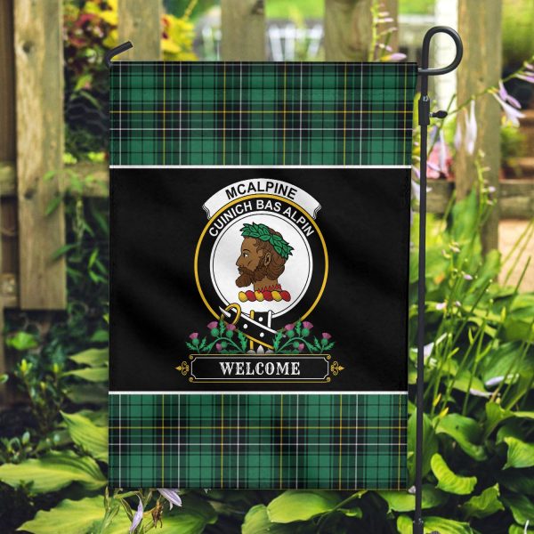 McAlpine Ancient Tartan Crest Garden Flag - Welcome Style Online Hot Sale - Image 2