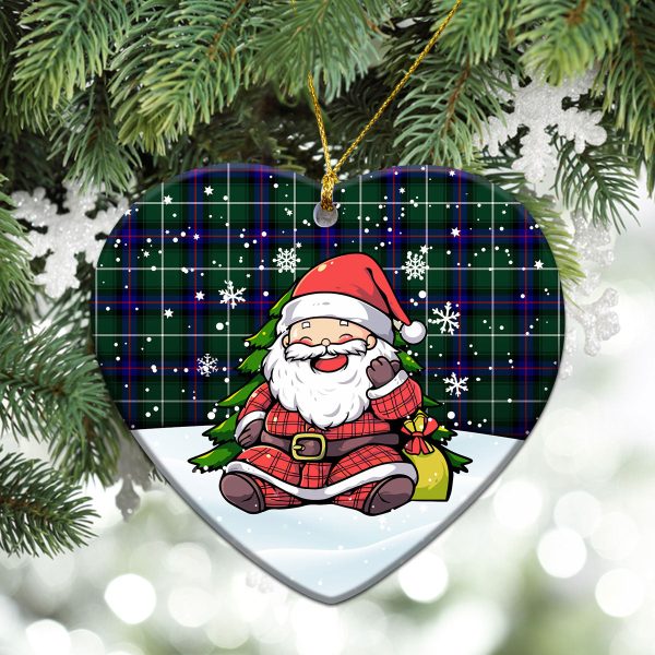 McDonald of the Isles Hunting Modern Tartan Christmas Ceramic Ornament - Scottish Santa Style Online now - Image 5