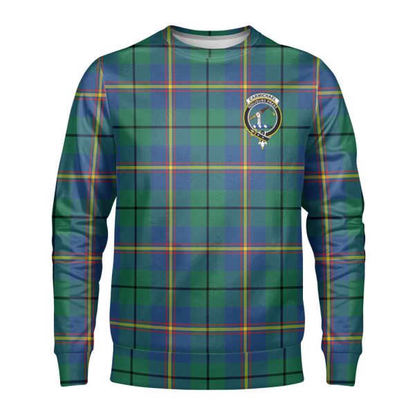 Carmichael Ancient Tartan Crest Sweatshirt Online Hot Sale