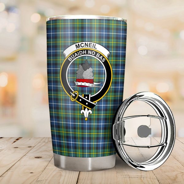 McNeil of Barra Ancient Tartan Crest Tumbler Discount - Image 2