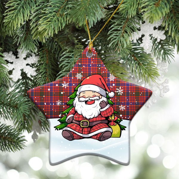 McRae Ancient Tartan Christmas Ceramic Ornament - Scottish Santa Style Cheap - Image 4