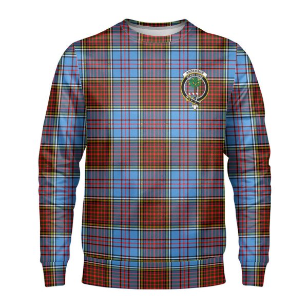 Anderson Modern Tartan Crest Sweatshirt Fashion