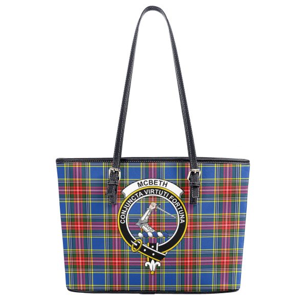 McBeth Modern Tartan Crest Leather Tote Bag Online Hot Sale - Image 2