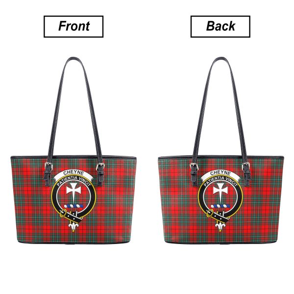 Cheyne Tartan Crest Leather Tote Bag For Cheap - Image 3