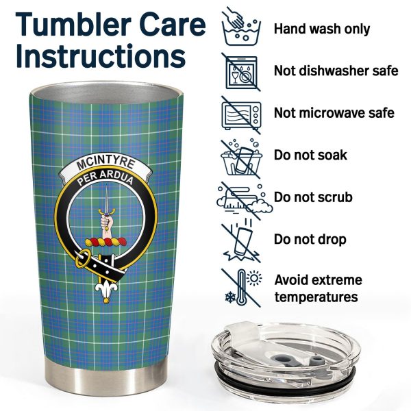 McIntyre Hunting Ancient Tartan Crest Tumbler on Sale - Image 4