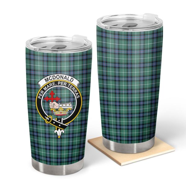 McDonald of the Isles Hunting Ancient Tartan Crest Tumbler Supply