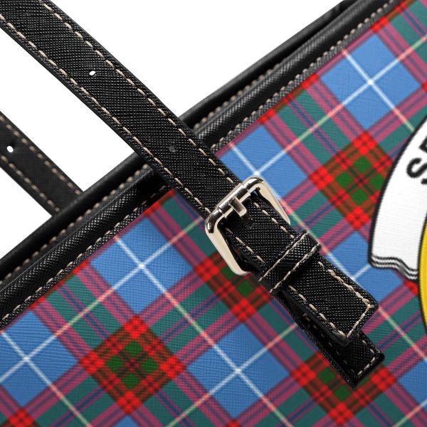 Spalding Tartan Crest Leather Tote Bag Online Hot Sale - Image 5
