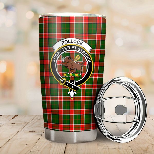 Pollock Tartan Crest Tumbler Online Hot Sale - Image 2
