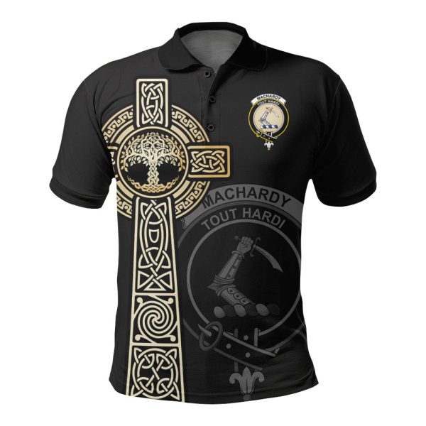 MacHardy Ancient Clan Unisex Polo Shirt - Celtic Tree Of Life For Cheap