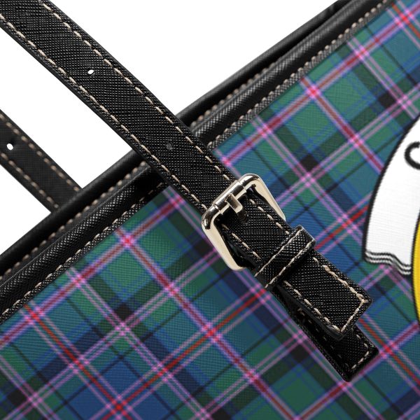 Cooper Ancient Tartan Crest Leather Tote Bag Hot on Sale - Image 5