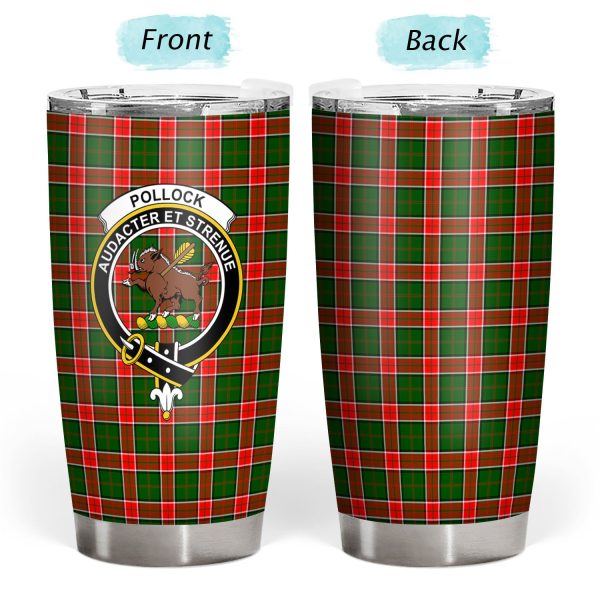 Pollock Tartan Crest Tumbler Online Hot Sale - Image 3