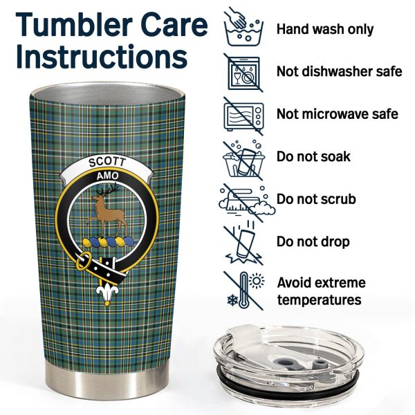 Scott Green Ancient Tartan Crest Tumbler For Cheap - Image 4