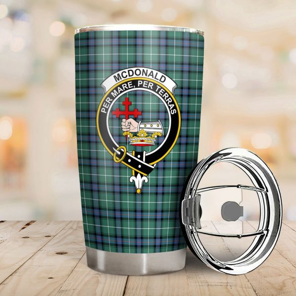 McDonald of the Isles Hunting Ancient Tartan Crest Tumbler Supply - Image 2
