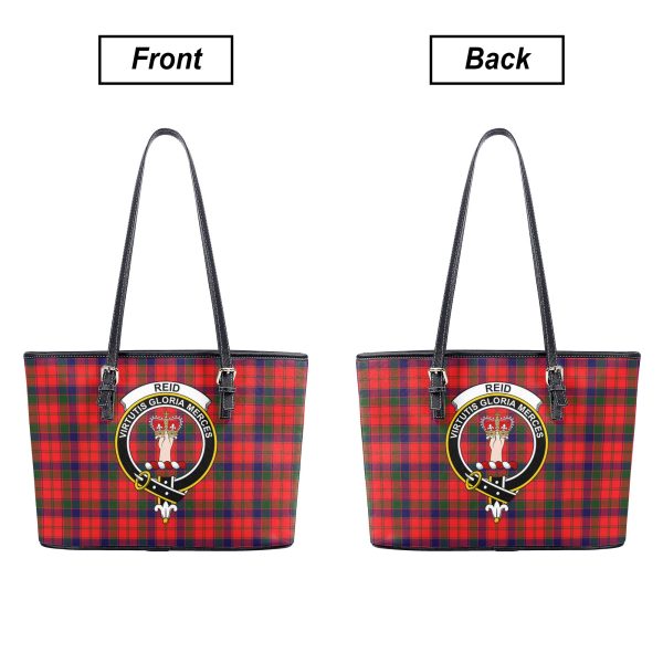 Reid Modern Tartan Crest Leather Tote Bag For Cheap - Image 3