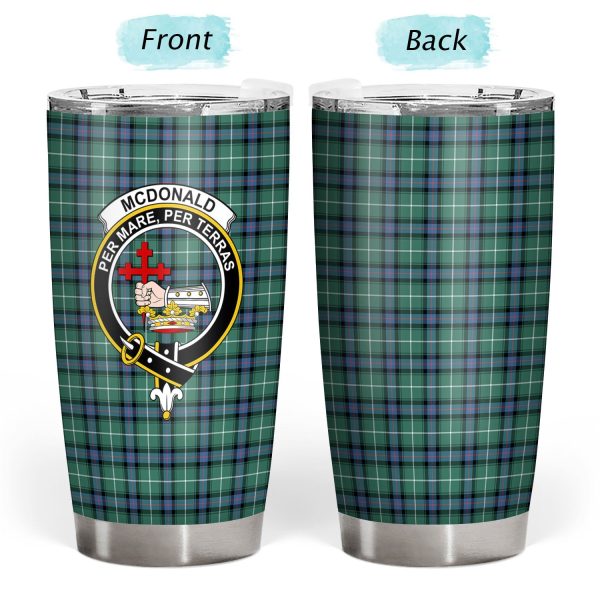 McDonald of the Isles Hunting Ancient Tartan Crest Tumbler Supply - Image 3