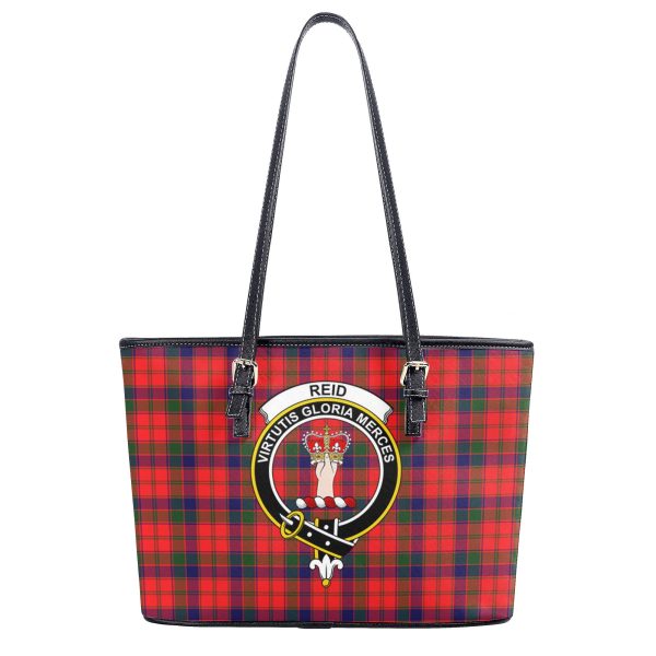 Reid Modern Tartan Crest Leather Tote Bag For Cheap - Image 2
