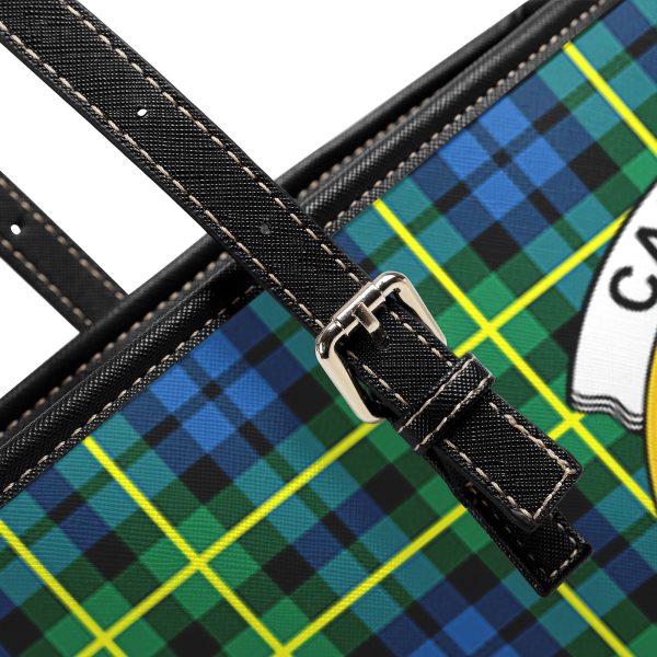 Campbell of Breadalbane Ancient Tartan Crest Leather Tote Bag Online - Image 5