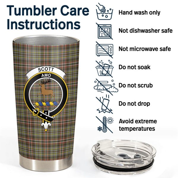 Scott Green Weathered Tartan Crest Tumbler Sale - Image 4
