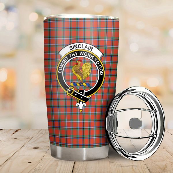 Sinclair Ancient Tartan Crest Tumbler Online Hot Sale - Image 2