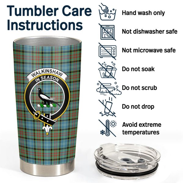 Walkinshaw Tartan Crest Tumbler Online now - Image 4