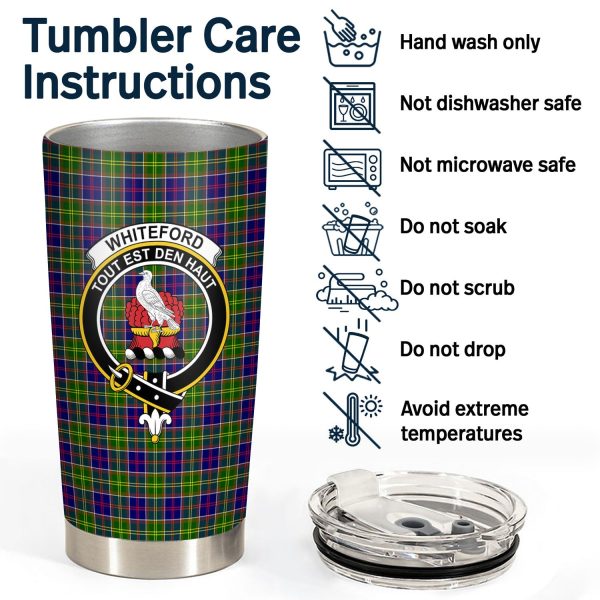 Whiteford Tartan Crest Tumbler Online now - Image 4