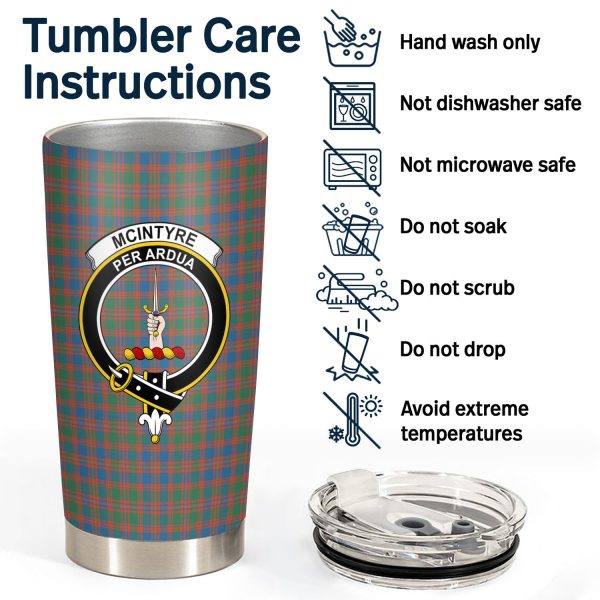 McIntyre Ancient Tartan Crest Tumbler Discount - Image 4